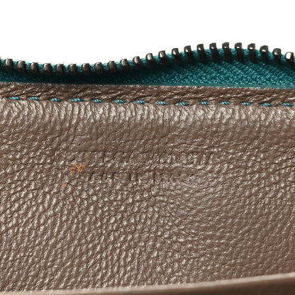 Bottega Veneta Nappa Intrecciato Zip Around Coin Purse Lagoon 6 of 7