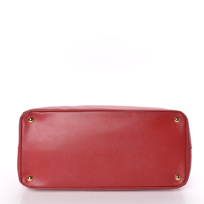 Prada Saffiano Lux Large Tote Fuoco 10 of 11