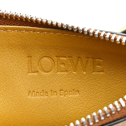 Loewe Calfskin Debossed Anagram Card Holder Tan 6 of 7