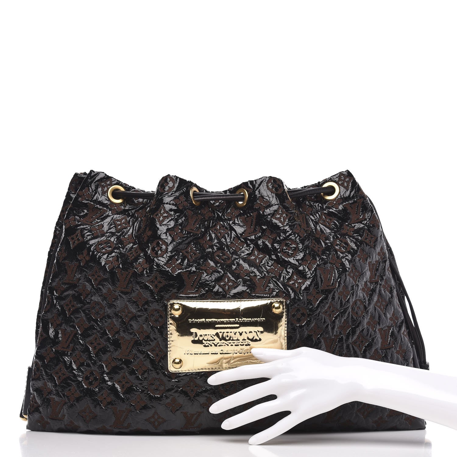 Louis Vuitton Vinyl Monogram Squishy Inventeur Black 2 of 9