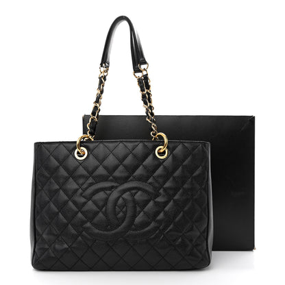Chanel Caviar Quilted Grand Shopping Tote GST Black 13 of 13
