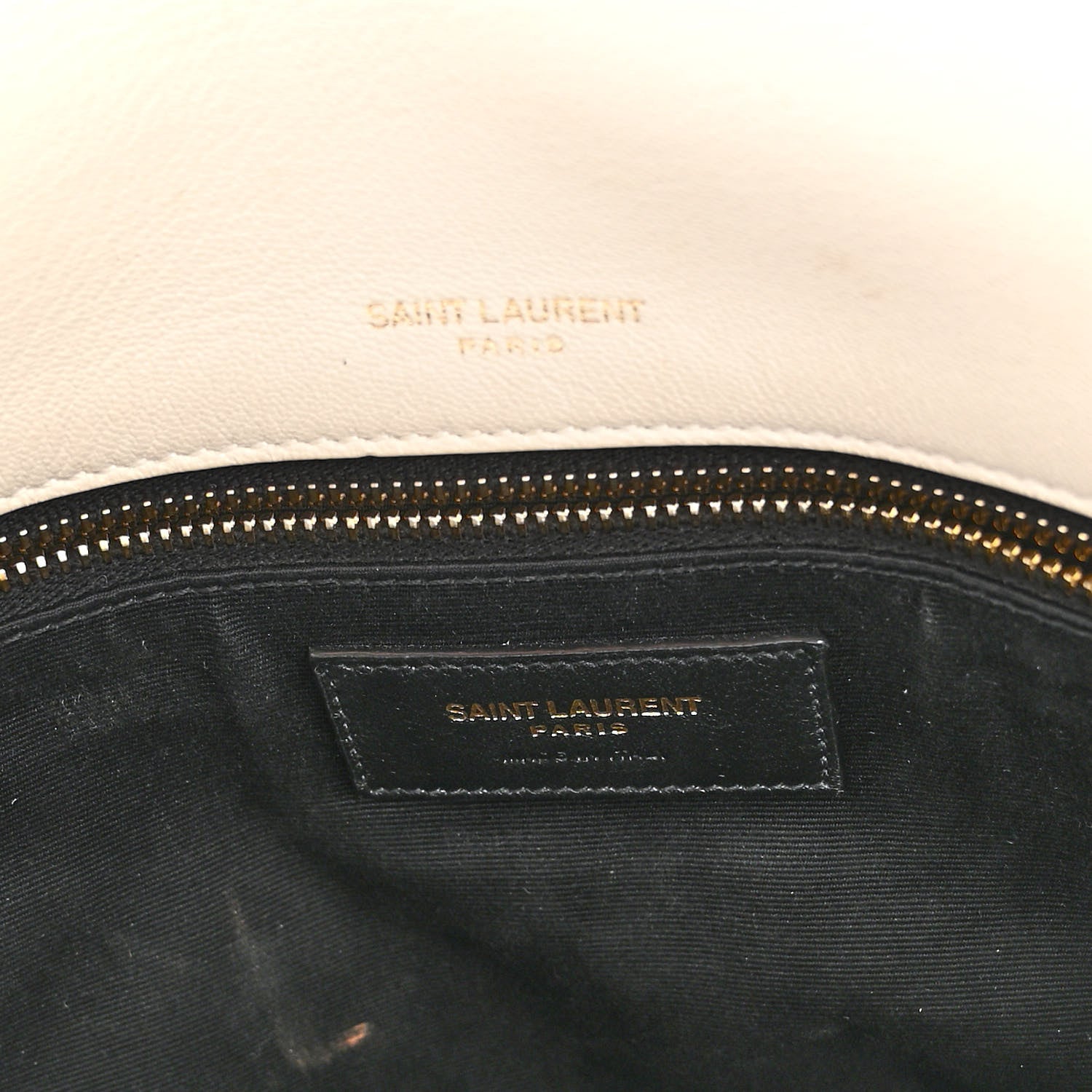 Saint Laurent Lambskin Matelasse Monogram Medium Niki Chain Satchel Ivory 6 of 19