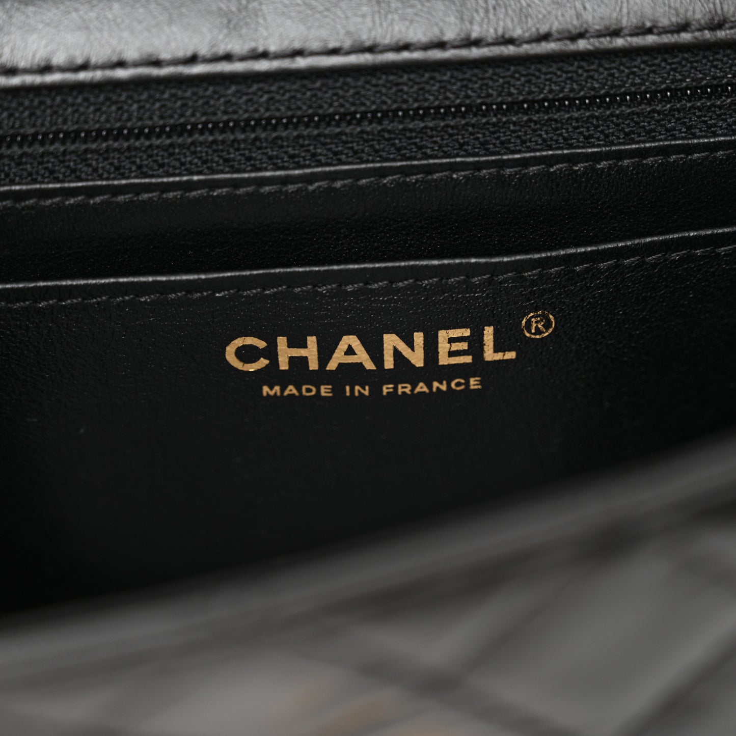 Aged Calfskin Quilted 2.55 Reissue Mini Flap Black