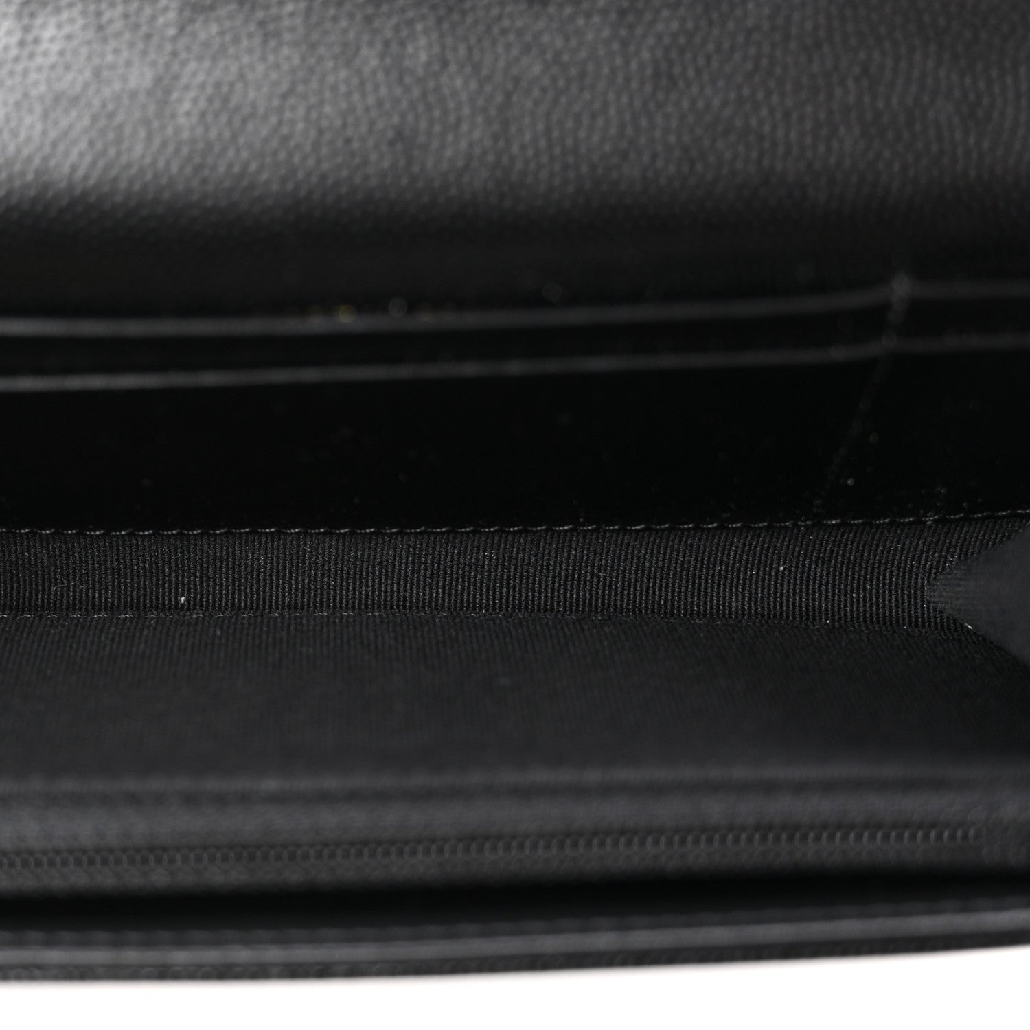Chanel Caviar Quilted Crystal CC Large Gusset Flap Wallet Black 5 of 9