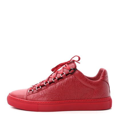 Balenciaga Agneau Arena Opaque Mens Low Top Sneakers 45 Rouge Grenade 1 of 9