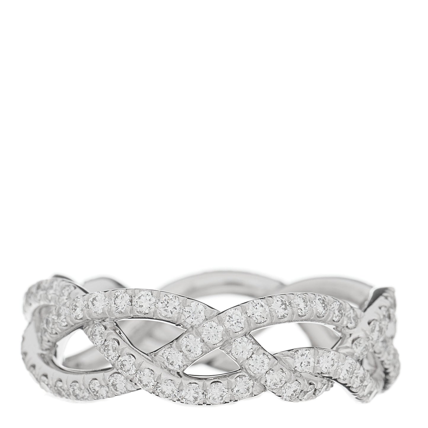 Platinum Diamond Wisteria Band Ring 58 8.25