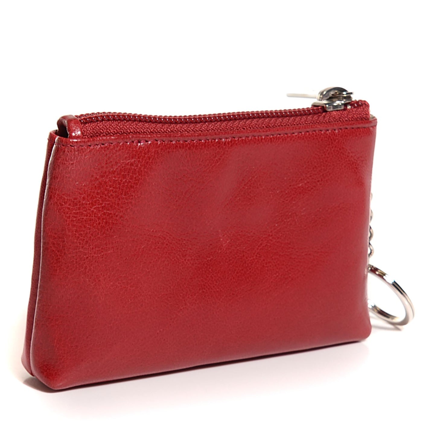 Lambskin Timeless CC Key Holder Red