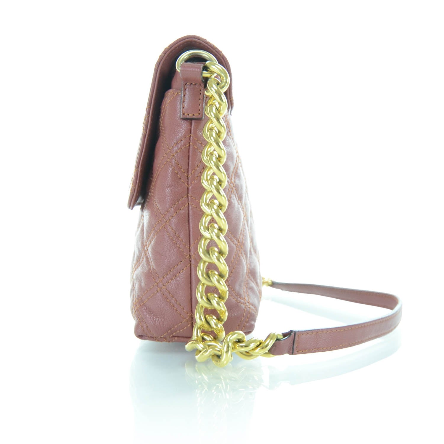Marc Jacobs Leather Quilted The L Single Shoulder Bag Rose 6 of 11