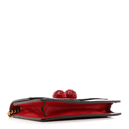 Gucci Guccissima Mini Cherry Chain Bag Hibiscus Red 4 of 12