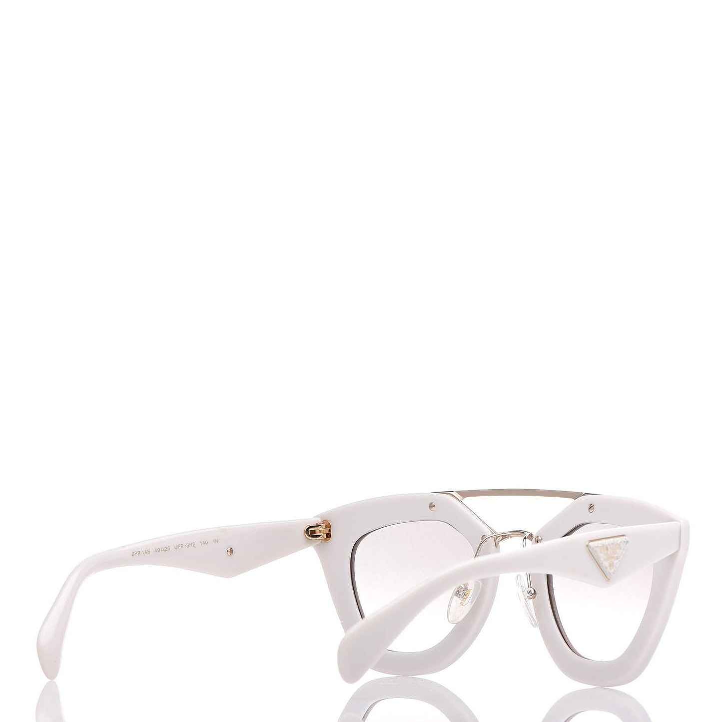 Saffiano Cinema Sunglasses SPR14S White