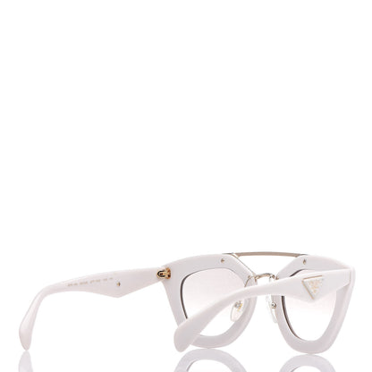 Prada Saffiano Cinema Sunglasses SPR14S White 4 of 8