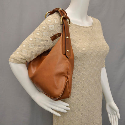Gucci Leather Medium Horsebit Chain Hobo Tan 2 of 7