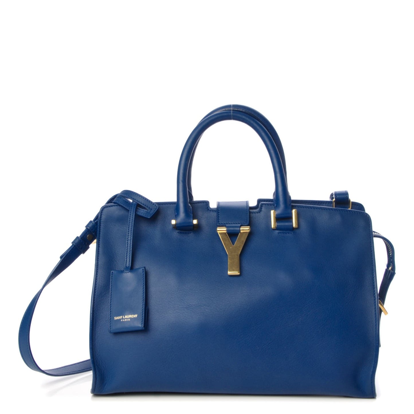 Calfskin Small Classic Y Cabas Royal Blue