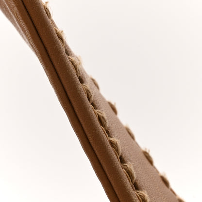 Chanel Calfskin Contrast Stitch Surpique Bowler Beige 16 of 21