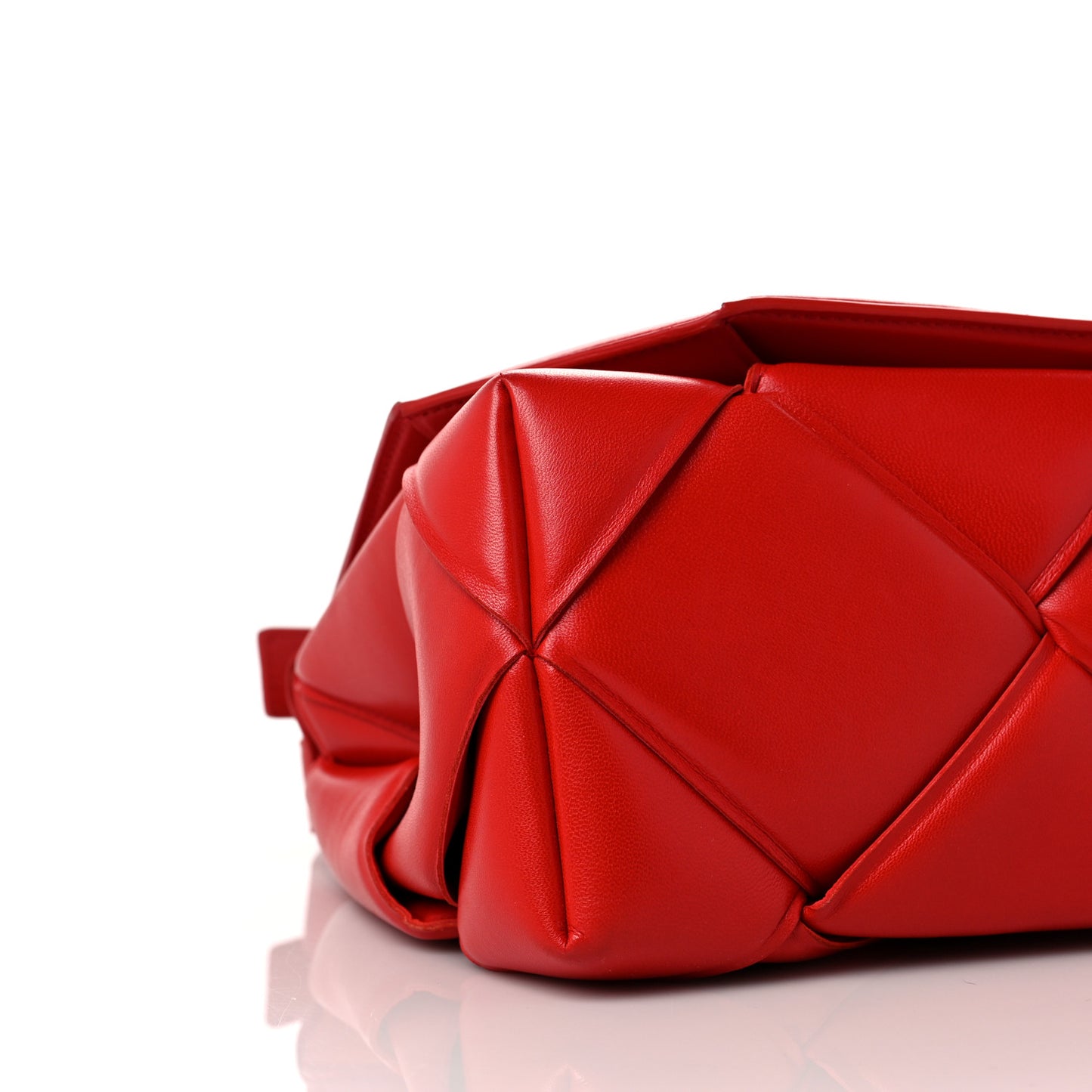 Nappa Intreccio Padded Top Handle Shoulder Bag Nail Polish