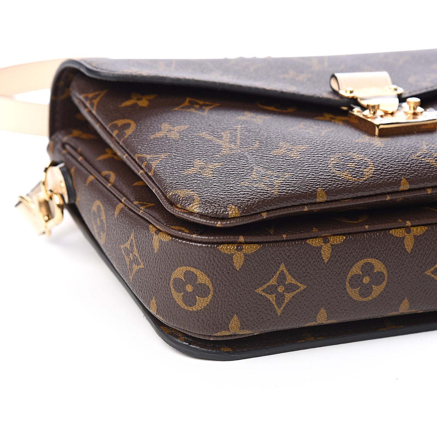 Monogram Braided Pochette Metis Creme Beige