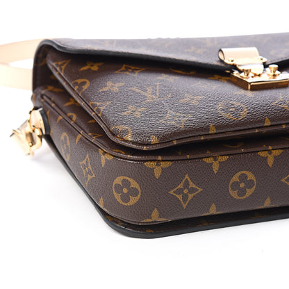 Louis Vuitton Monogram Braided Pochette Metis Creme Beige 6 of 8