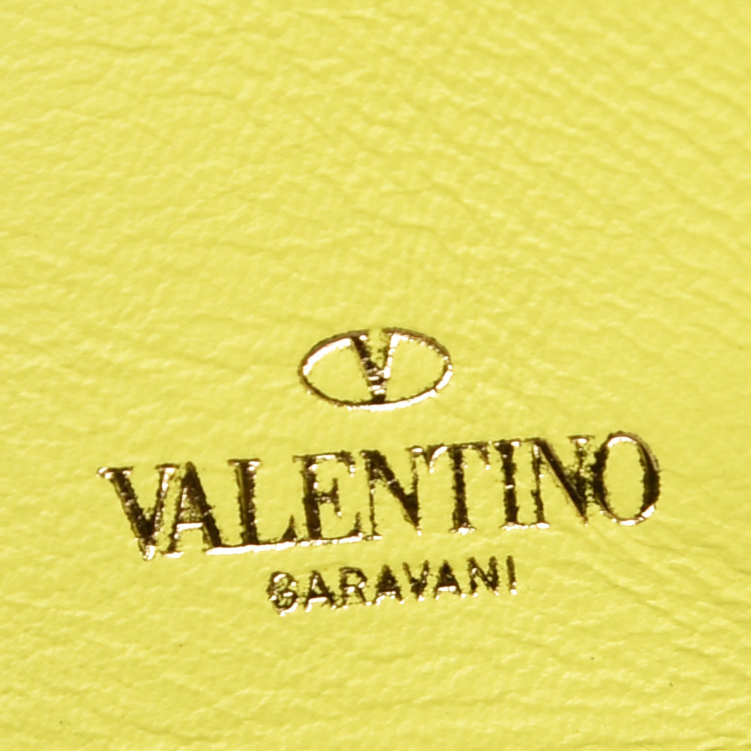 Valentino Garavani Nappa Canvas Camouflage Rockstud Continental Wallet Yellow 7 of 14