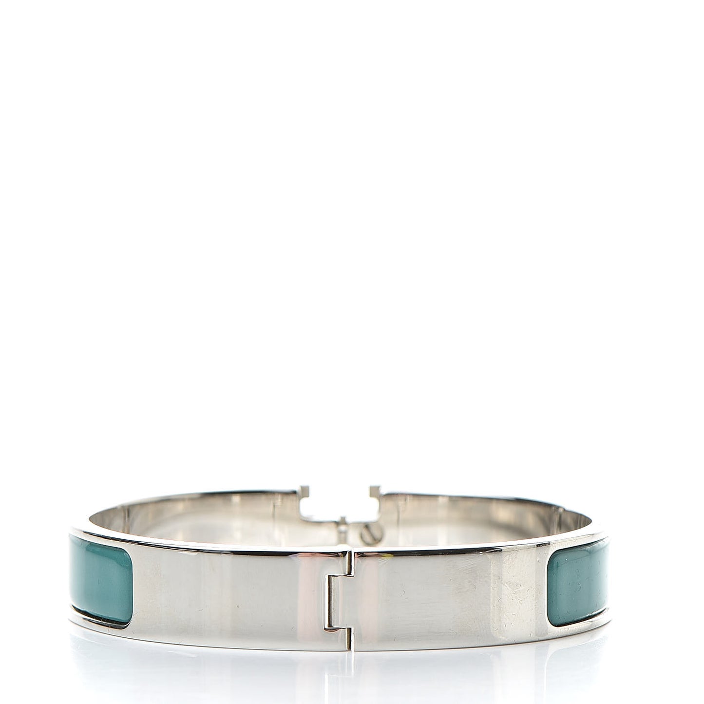 Enamel Narrow Clic Clac H Bracelet GM Emeraude