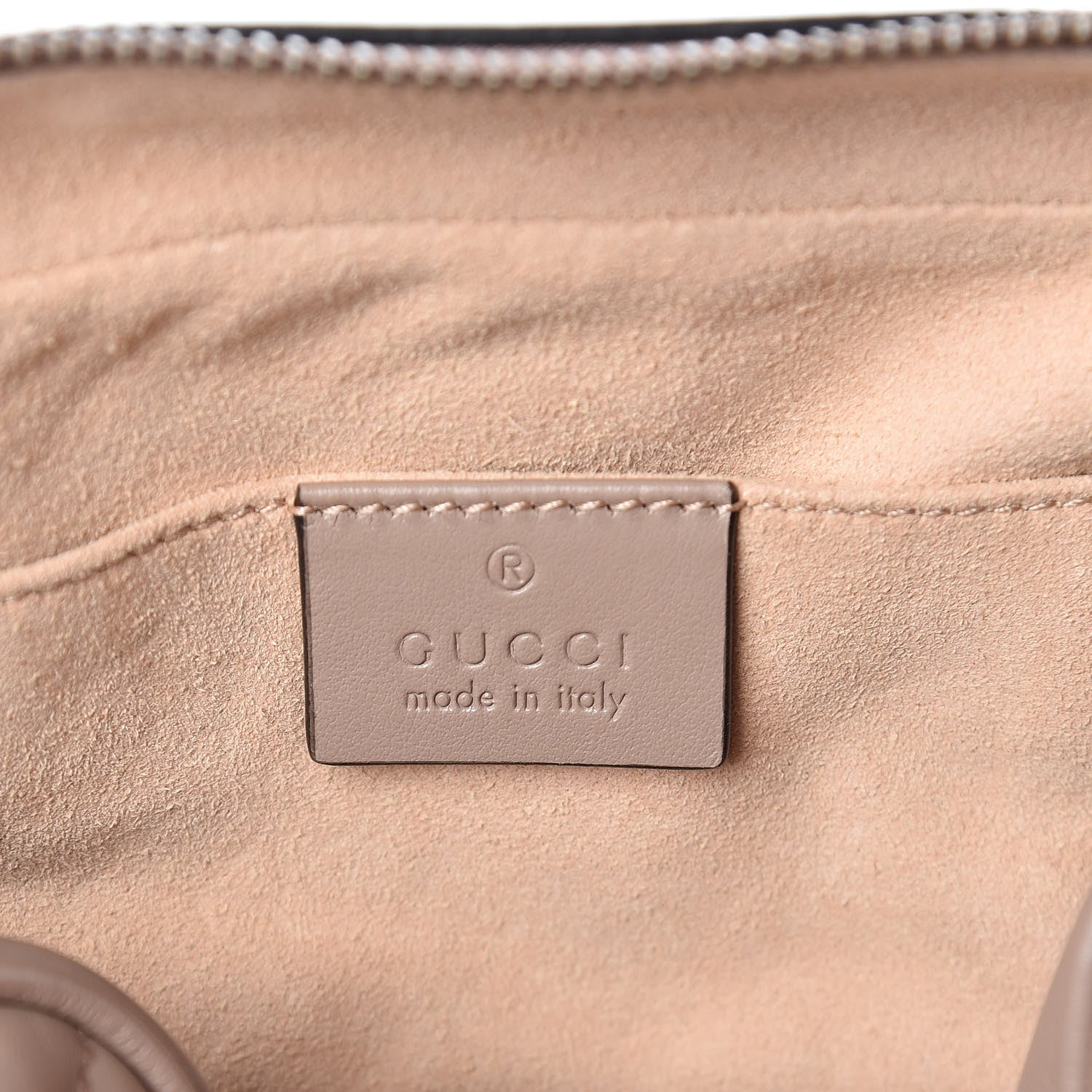 Gucci Calfskin Matelasse Mini GG Marmont Chain Shoulder Bag Nude 8 of 10