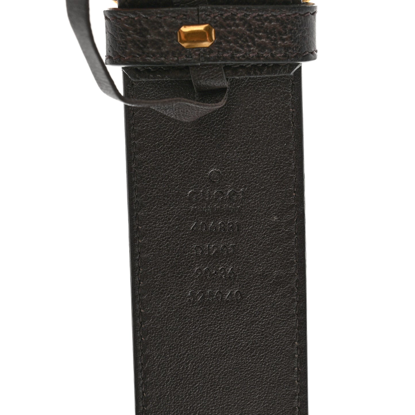 Textured Dollar Calfskin Double G 40mm Belt 90 36 Black