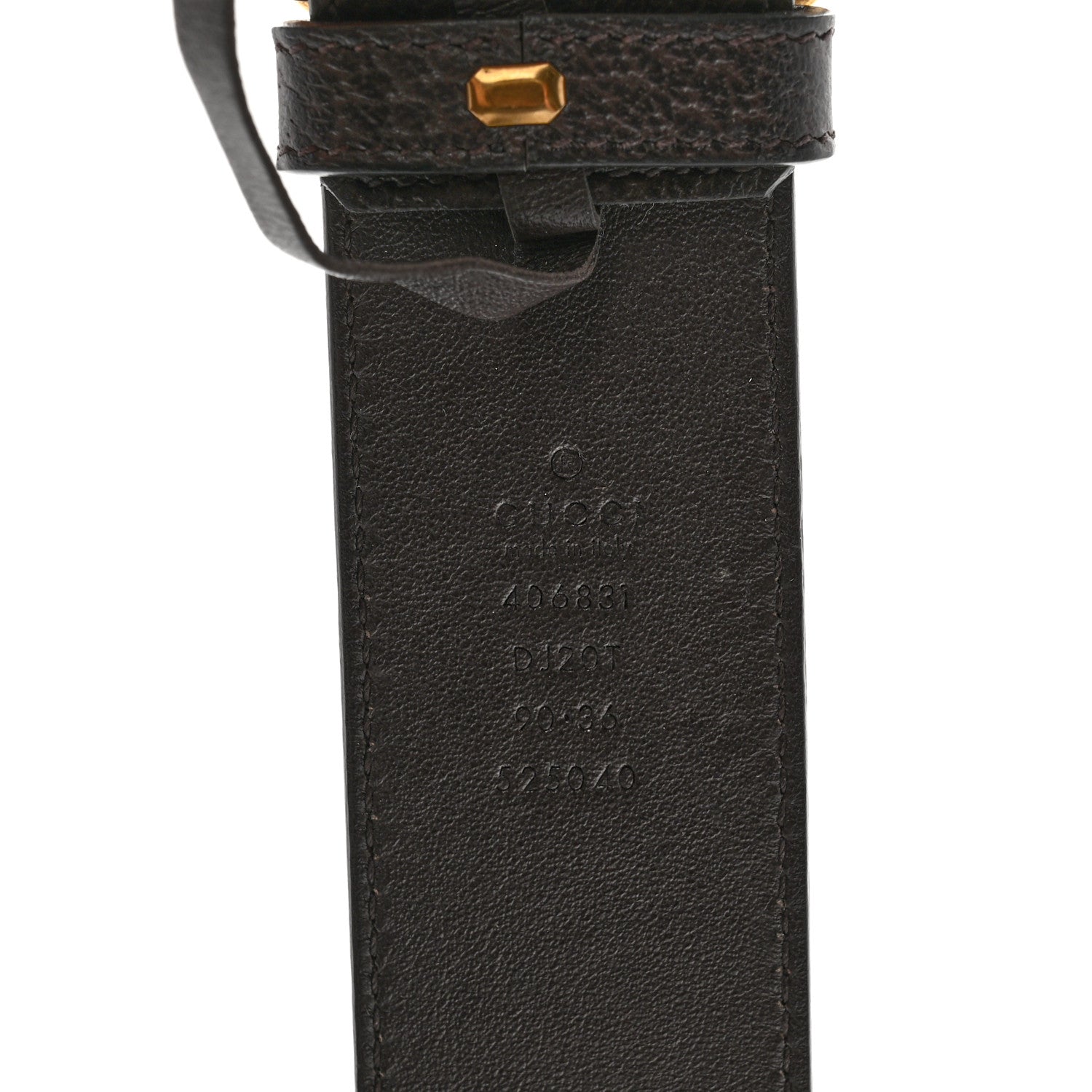 Gucci Textured Dollar Calfskin Double G 40mm Belt 90 36 Black 3 of 6