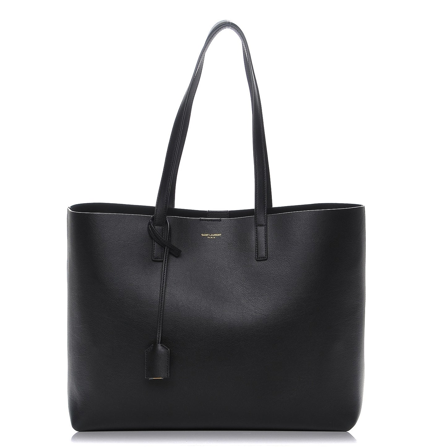 Calfskin Large Shopping Tote Black