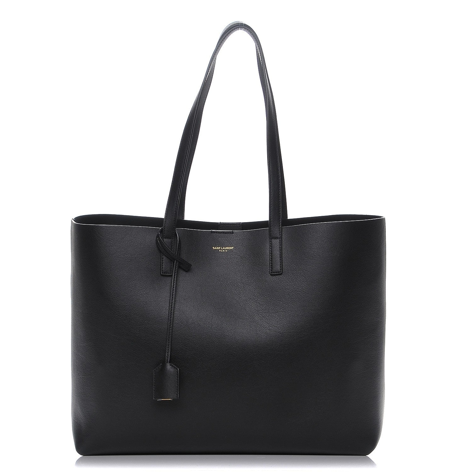 Saint Laurent Calfskin Large Shopping Tote Black 1 of 8