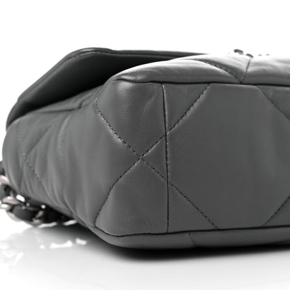 Chanel Lambskin Quilted Medium Chanel 19 Flap Dark Grey 8 of 12