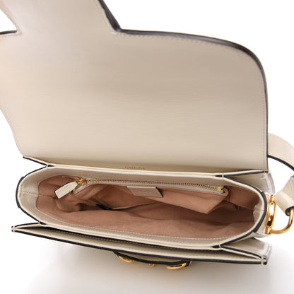 Gucci Azalea Calfskin Horsebit 1955 Shoulder Bag Mystic White 5 of 10