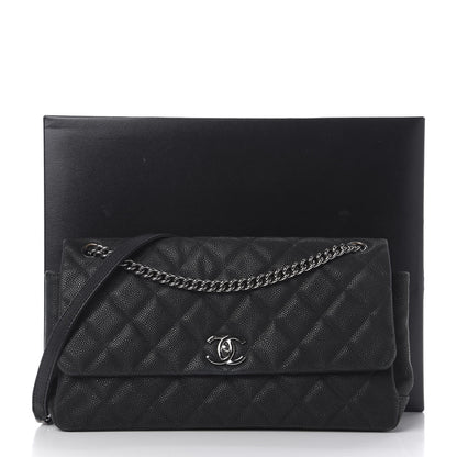 Chanel Iridescent Caviar Quilted Medium Lady Pearly Flap Black 16 of 16