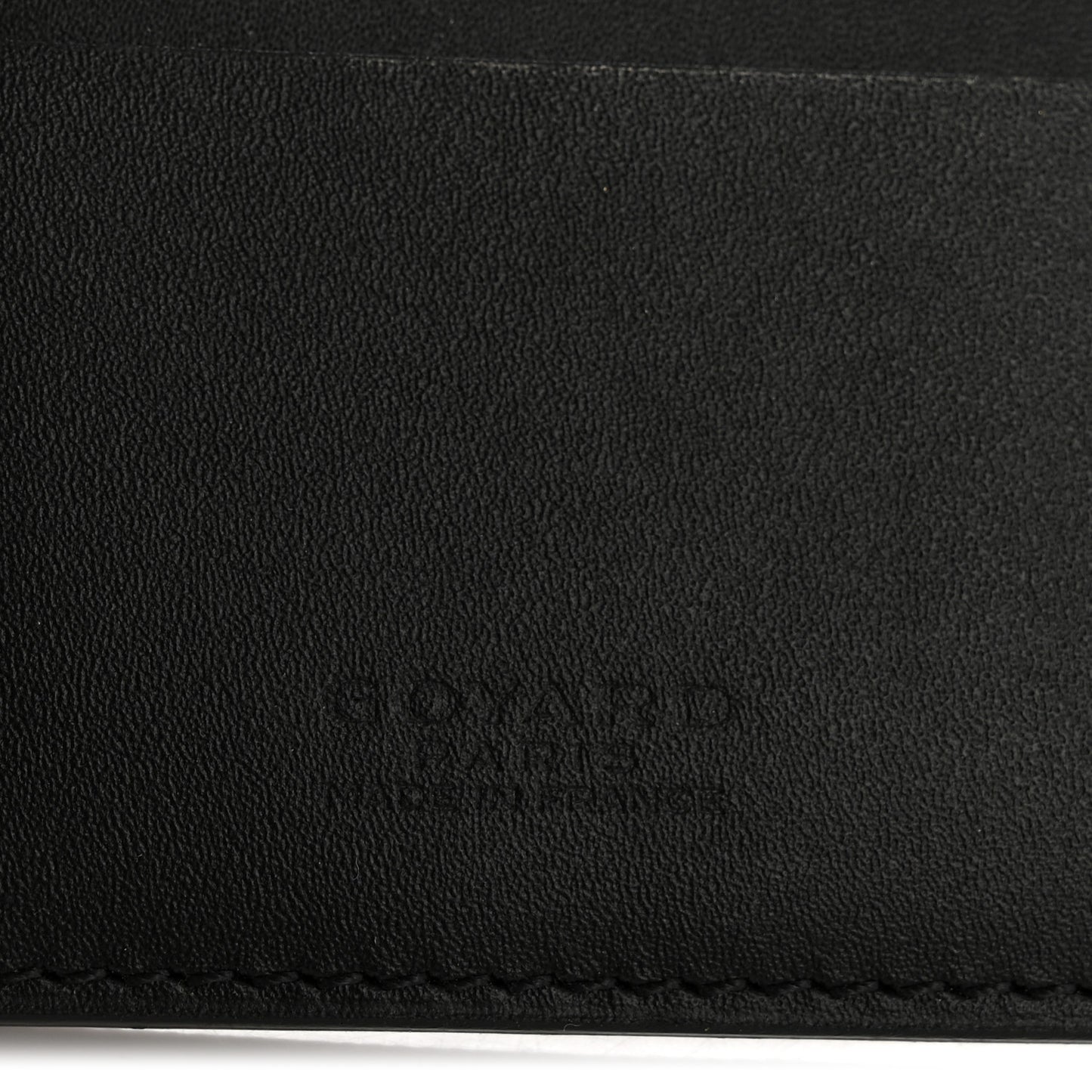 Goyardine Grenelle Passport Wallet Black Gold