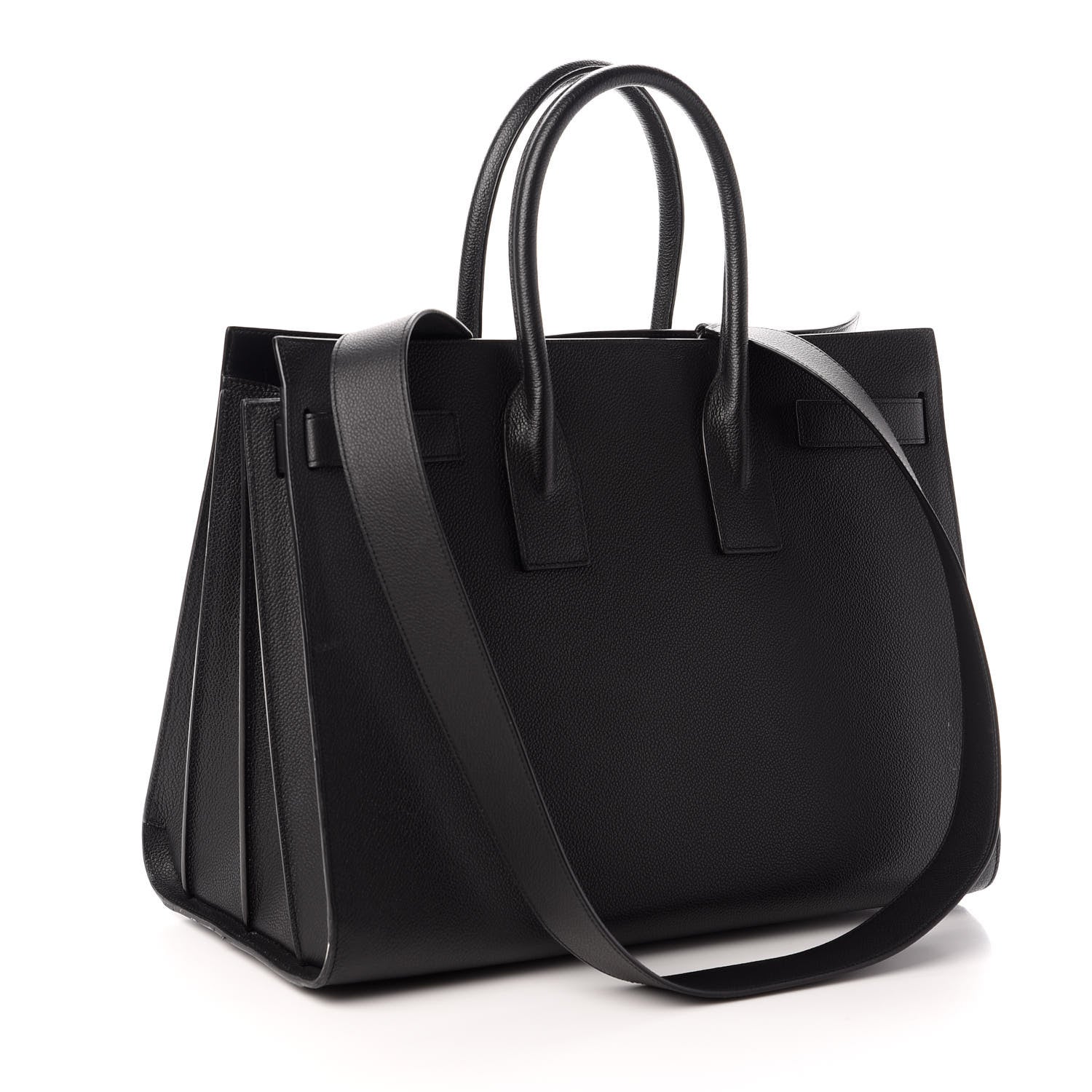 Saint Laurent Grained Calfskin Large Sac De Jour Carryall Black 3 of 16