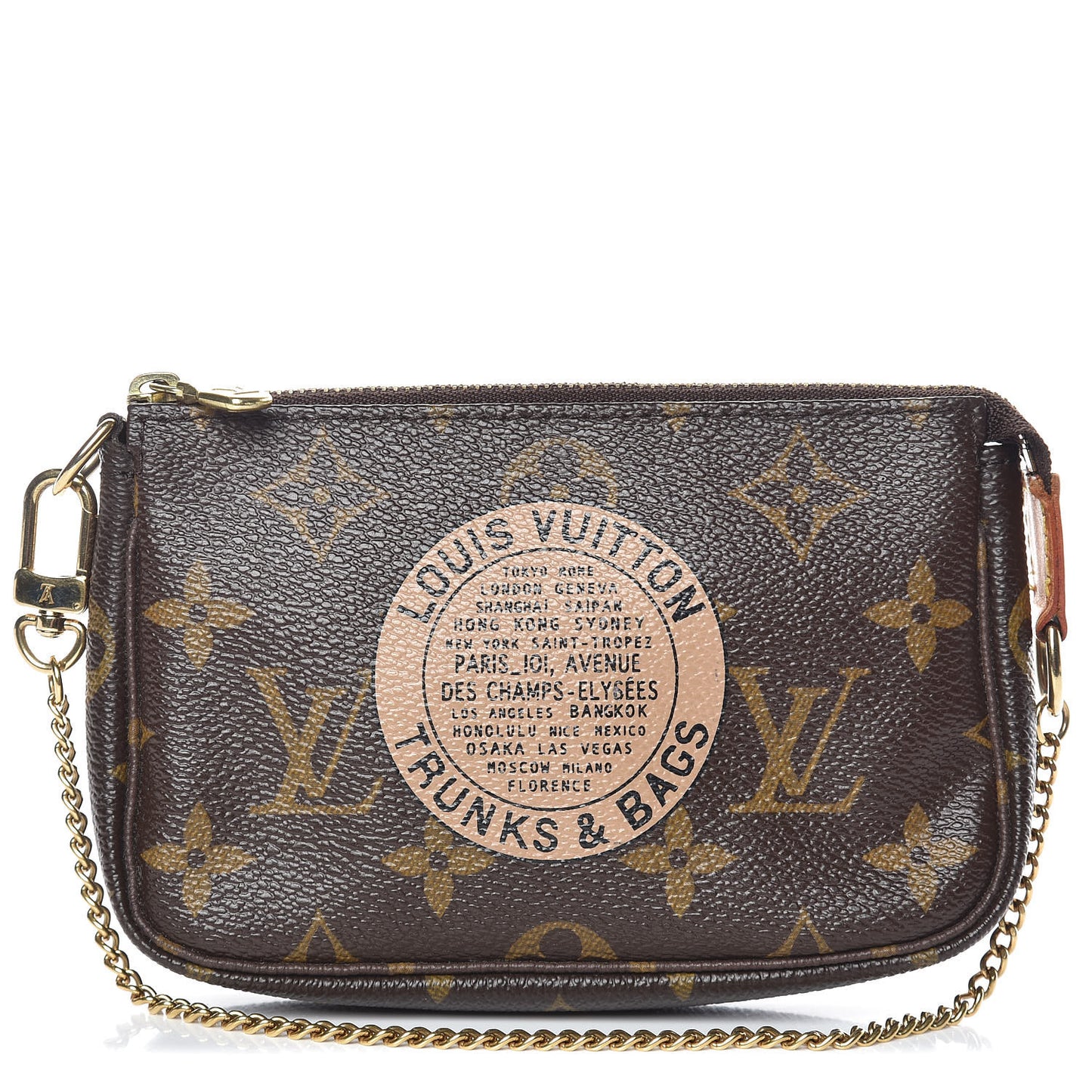 Monogram Complice Trunks and Bags Mini Pochette Accessories Beige