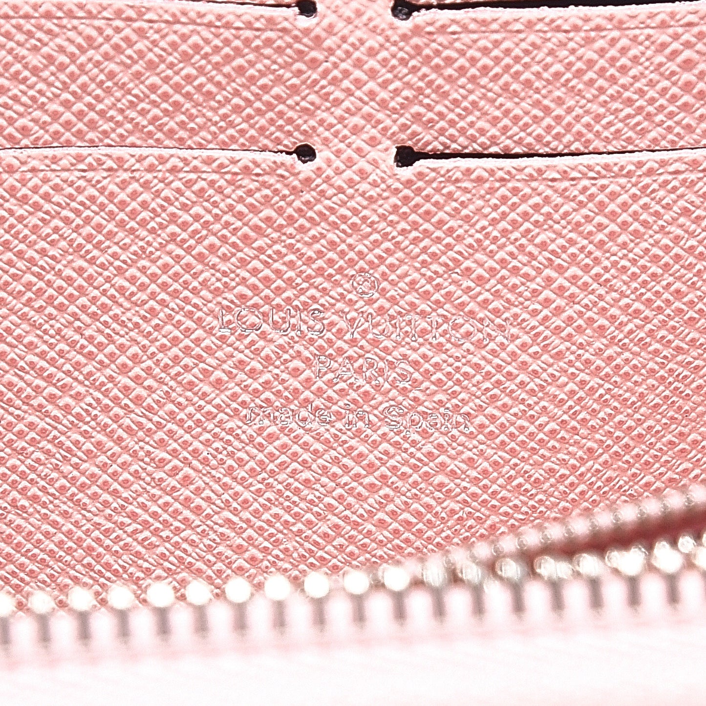Epi Zippy Wallet Rose Ballerine