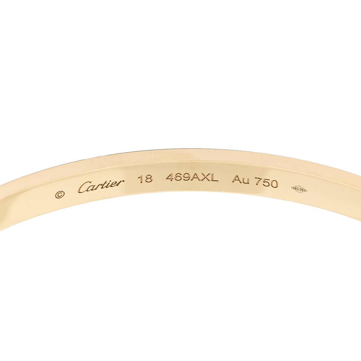Cartier 18K Yellow Gold Medium LOVE Bracelet 18 6 of 8