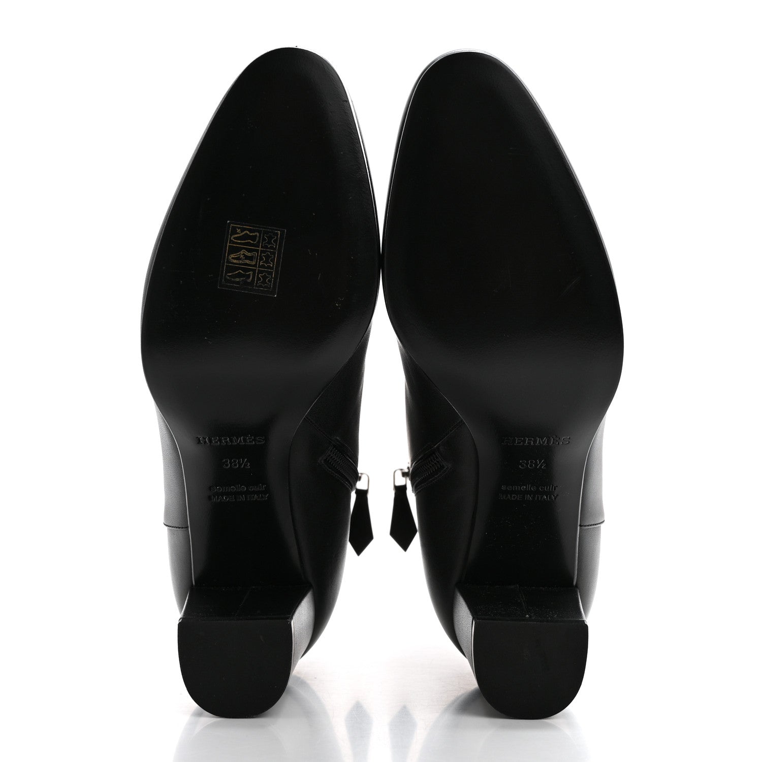 Hermes Calfskin Saint Germain Ankle Boots 38.5 Black 5 of 8