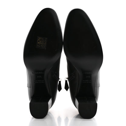 Hermes Calfskin Saint Germain Ankle Boots 38.5 Black 5 of 8
