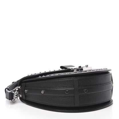 MCM Grained Calfskin Small Patricia Studded Crossbody Bag Black 4 of 9