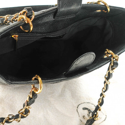 Chanel Caviar Petit Shopping Tote PST Black 16 of 20