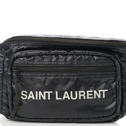 Saint Laurent Nylon Logo Ripstop Body Belt Bag Black 7 of 9
