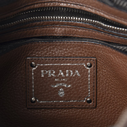 Prada Vitello Daino Shopping Satchel Palissandro 13 of 21