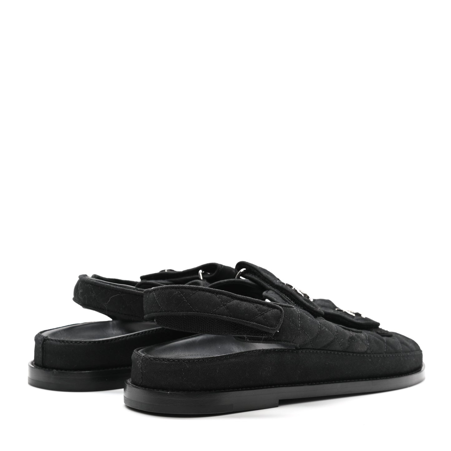 Mixed Fibers Velcro Dad Sandals 41 Black