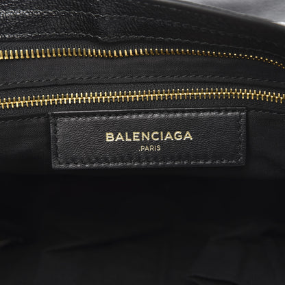 Balenciaga Chevre Gold Metallic Edge Hardware City Black 6 of 10
