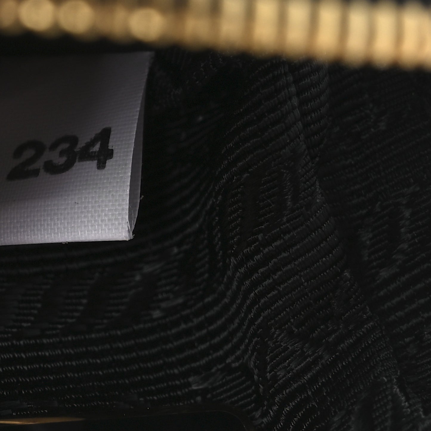 Tessuto Nylon Saffiano Mini Pouch Black
