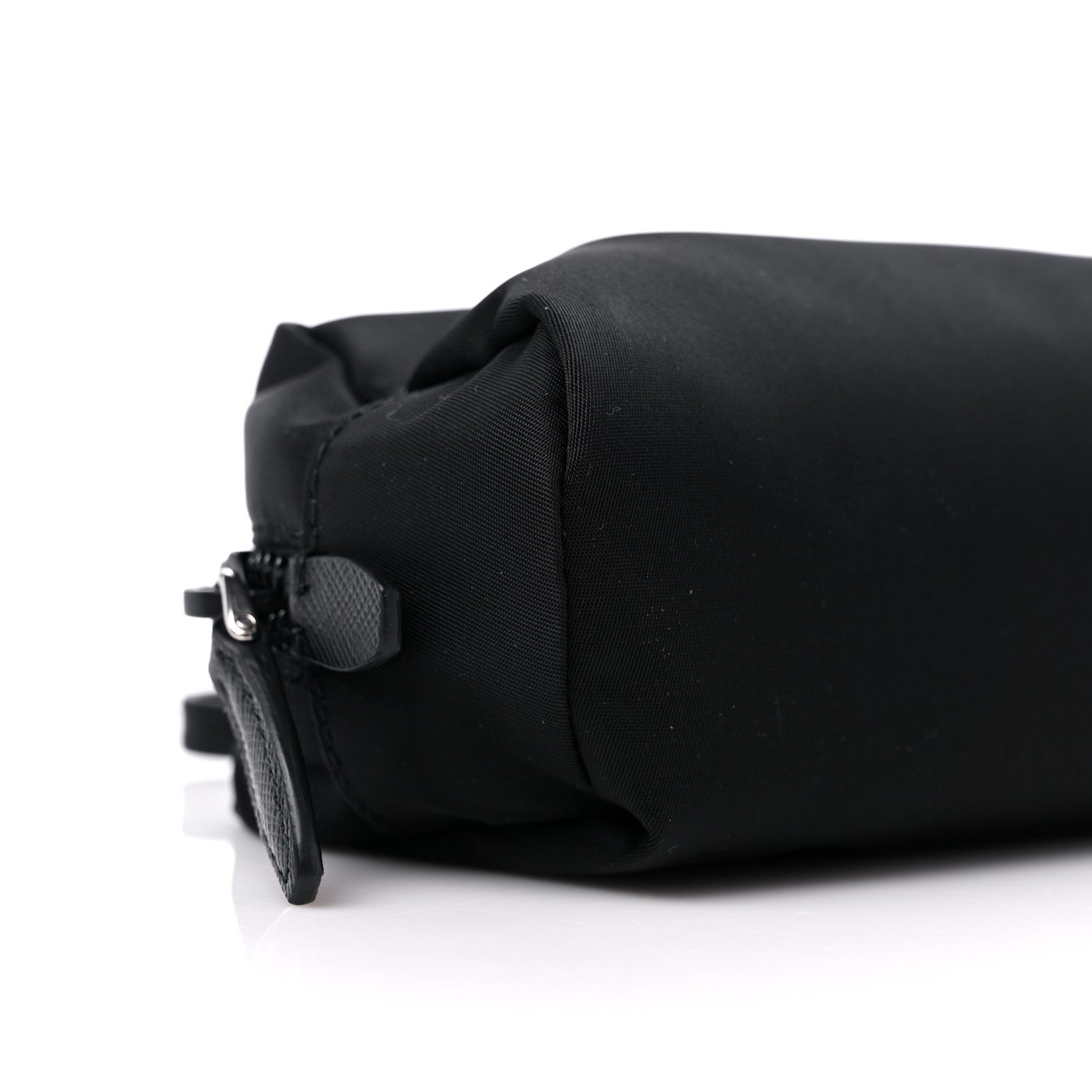 Prada Tessuto Nylon Saffiano Wristlet Black 7 of 8