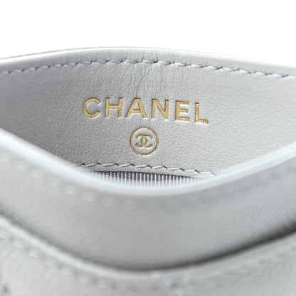 Chanel Caviar Quilted Card Holder Grey 6 of 8