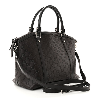 Gucci Guccissima Medium GG Charm Dome Satchel Dark Brown 3 of 10