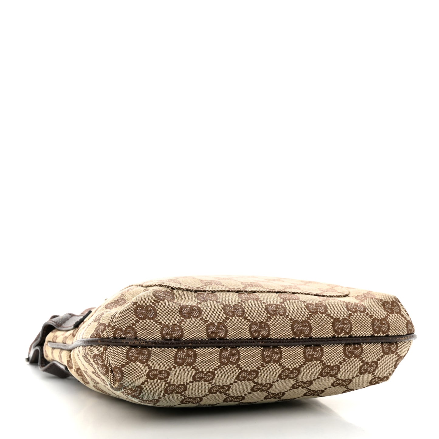 Monogram Flat Messenger Bag Dark Brown