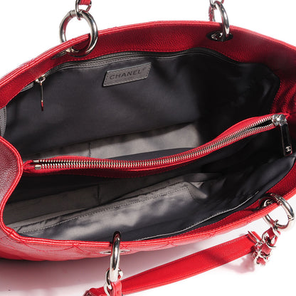 Chanel Caviar Grand Shopping Tote GST Red 5 of 8